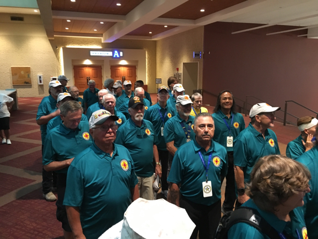 Customer photo from Catherine of our Dry Cap, a group of people wearing matching shirts