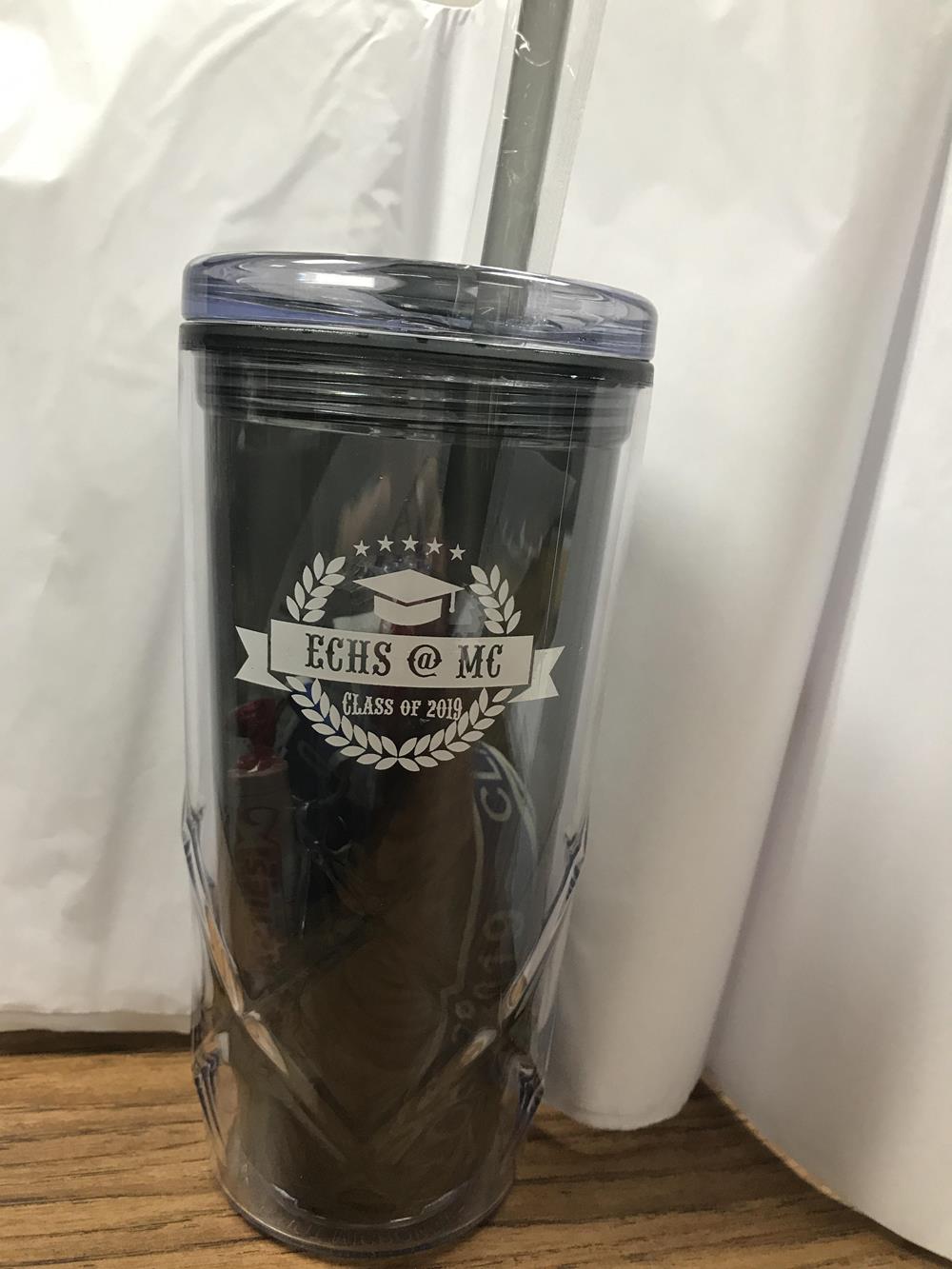 Customer photo from Joann of our Refresh Simplex Tumbler with Straw - 16 oz. - 24 hr, a black tumbler with a straw