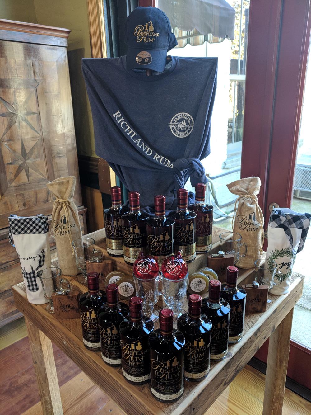 Customer photo from Jamie of our Adult 5.2 oz. Cotton Long Sleeve T-Shirt - Screen, a table with bottles of liquor and glasses