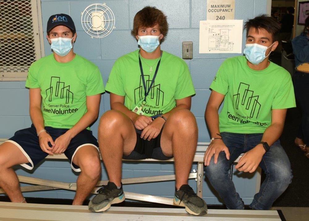Customer photo from Marie of our Gildan 5.5 oz. DryBlend 50/50 T-Shirt - Screen - Colors, a group of men wearing face masks
