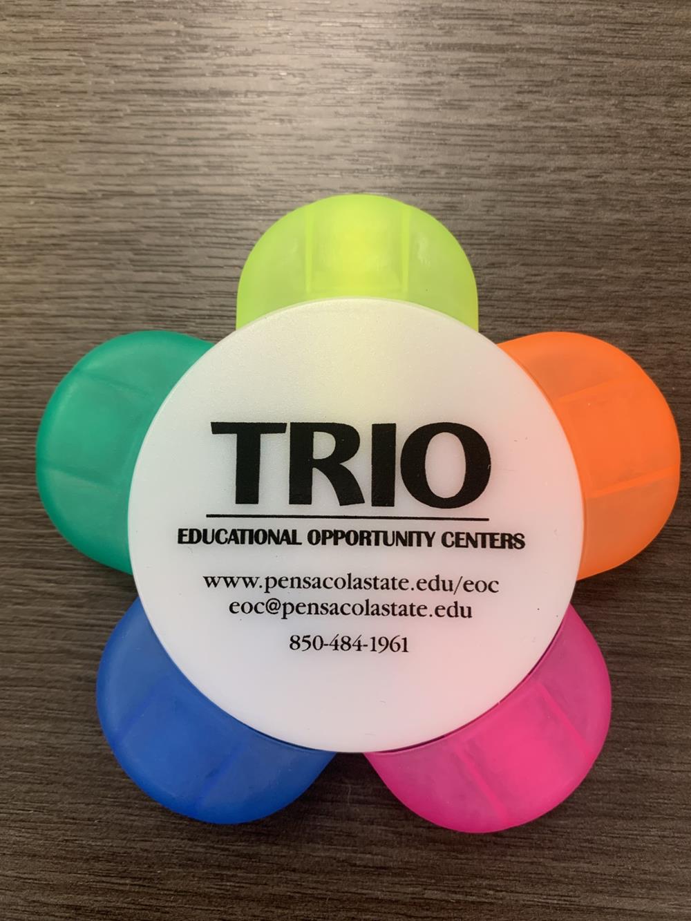 Customer photo from Tina of our 5-Prong Highlighter, a colorful plastic flower shaped object