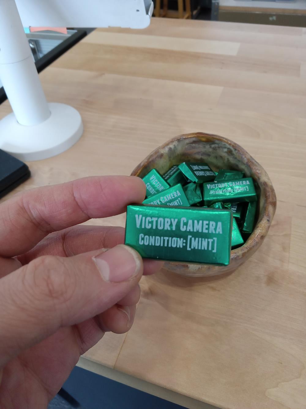 Customer photo from JOSHUA of our Andes Thins, a hand holding a small green package