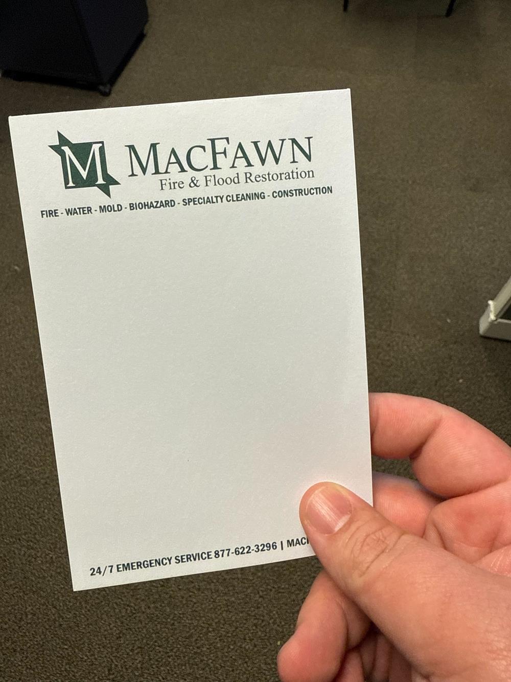 Customer photo from James of our Scratch Pad - 6" x 4" - 25 Sheet, a hand holding a white paper
