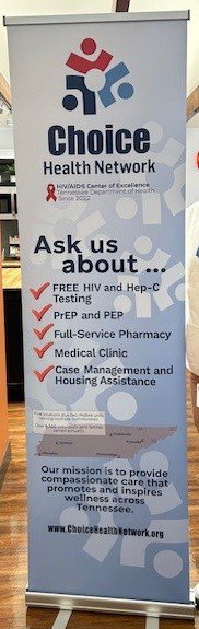 Customer photo from Jennifer of our Economy Retractable Banner Display - 24 inches, a sign with text and check marks