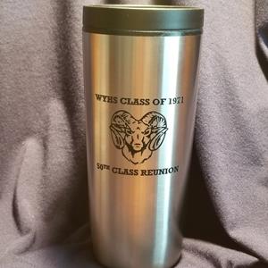 Modern Personalized Name 16oz Stainless Steel Mug, Design: S4