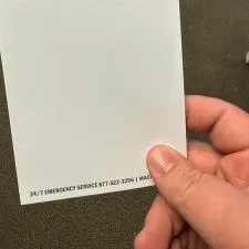 Customer photo from James of our Scratch Pad - 6" x 4" - 25 Sheet, a hand holding a white paper