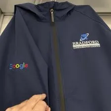 Customer photo from Mark of our Element Rain Jacket - Men's, a jacket with a logo on it