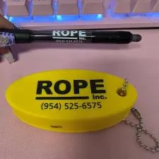 Customer photo from cathrine of our MaxGlide Pen, a marker pen on a yellow oval shaped object