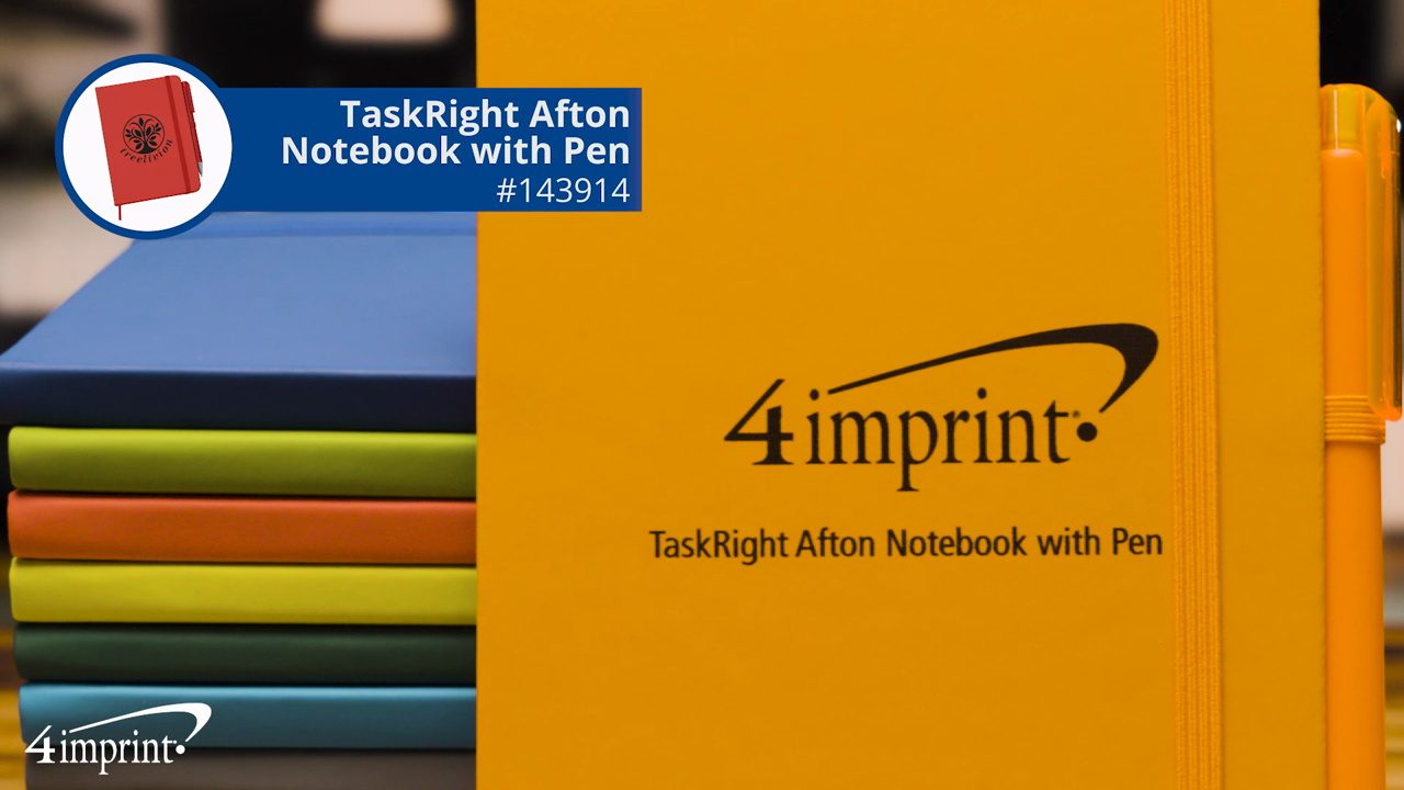 TaskRight Afton Notebook with Pen 143914 : 4imprint.com